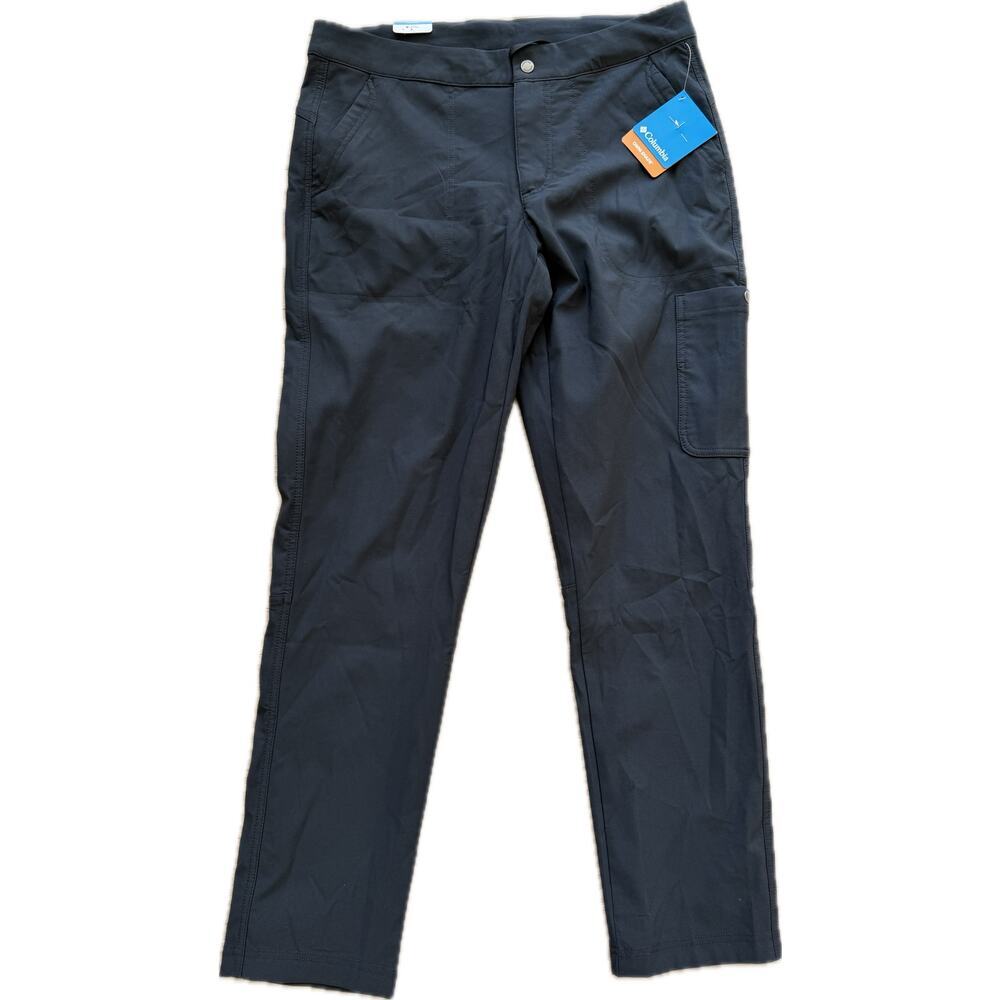 NWT Columbia Fleece Lined Pants Women's 12 Black Warm Snow Hiking Outdoor Travel